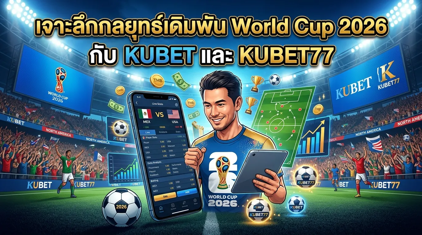 เจาะลึกกลยุทธ์เดิมพัน World Cup 2026 กับ KUBET และ KUBET77